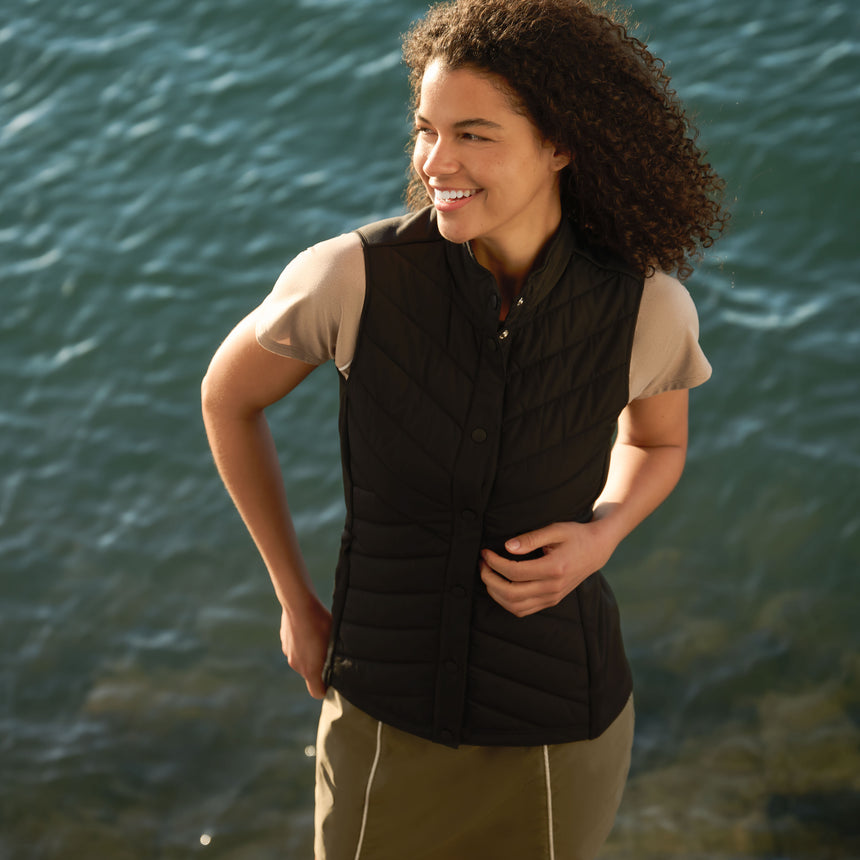 Women's Hybrid Button Front Vest