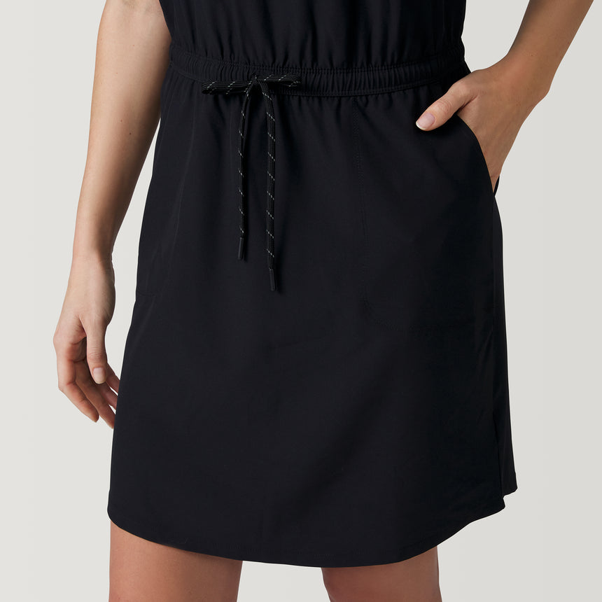 [Emily is 5’9” wearing a size Small.] Women's Trail to Town Dress - S - Black #color_black