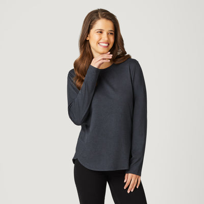 Women's FreeCycle® All Day Crew Neck - S - Black #color_black