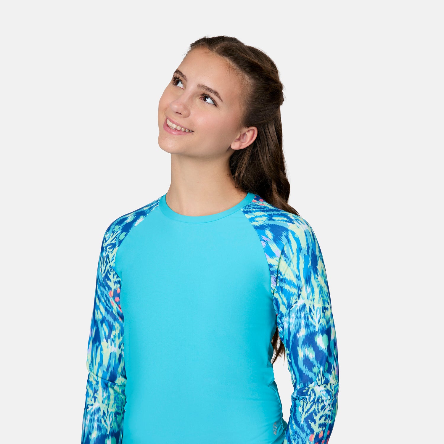 Jane Rash Guard Girl Shop Girls’ Swim Set: Foil Mermaid Rash Guard & Bikini | Free Country
