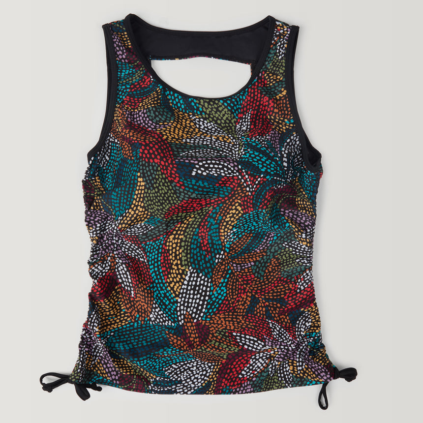Women's Fresco Full Side Shirring Tankini Top