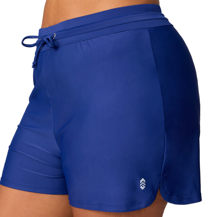 Women's Plus Size Drawstring Swim Short
