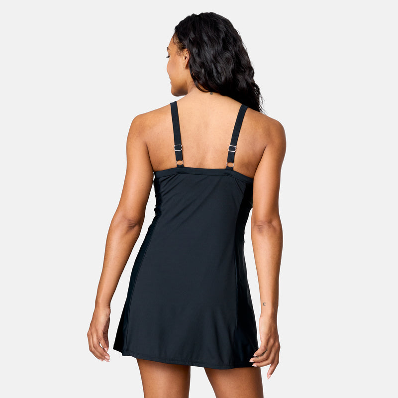 Women's Swim Dress with Built-in Biker Short Free Country Women's Swim Dress with Built-in Biker Short Free Country