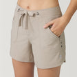 [Model is 5’9” wearing a size Small.] Women's 5" Bermuda Board Short - Sand - S #color_sand