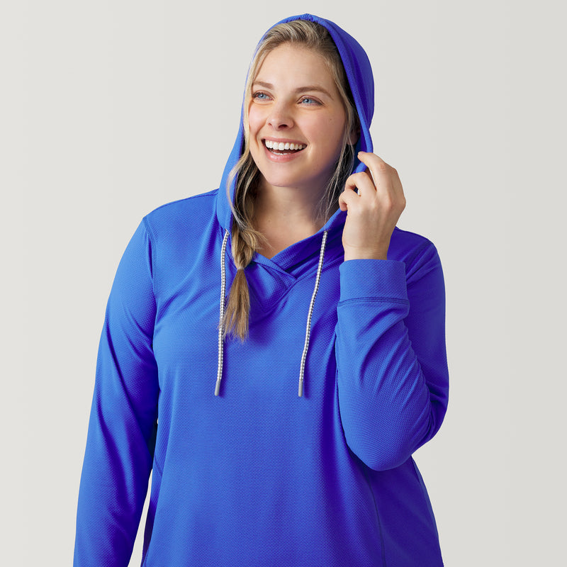 Women's Plus Size SunFree UPF Hoodie - Free Country - Cover Up