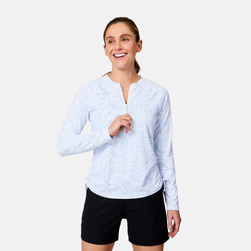 Women's SunFree Quarter Zip UPF Sunshirt