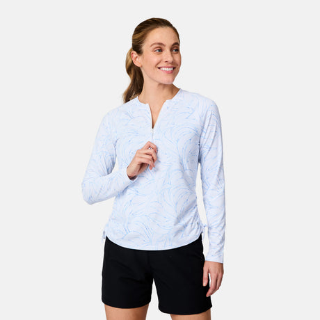 Women's SunFree Quarter Zip UPF Sunshirt
