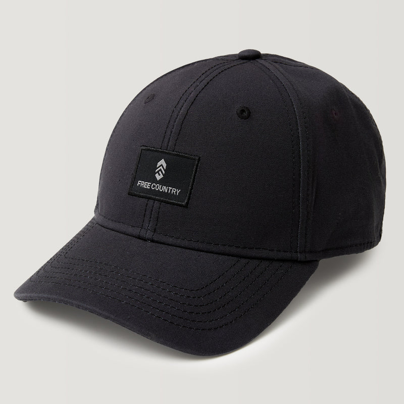Free Country Six Panel Cotton Canvas Hat - Black 
