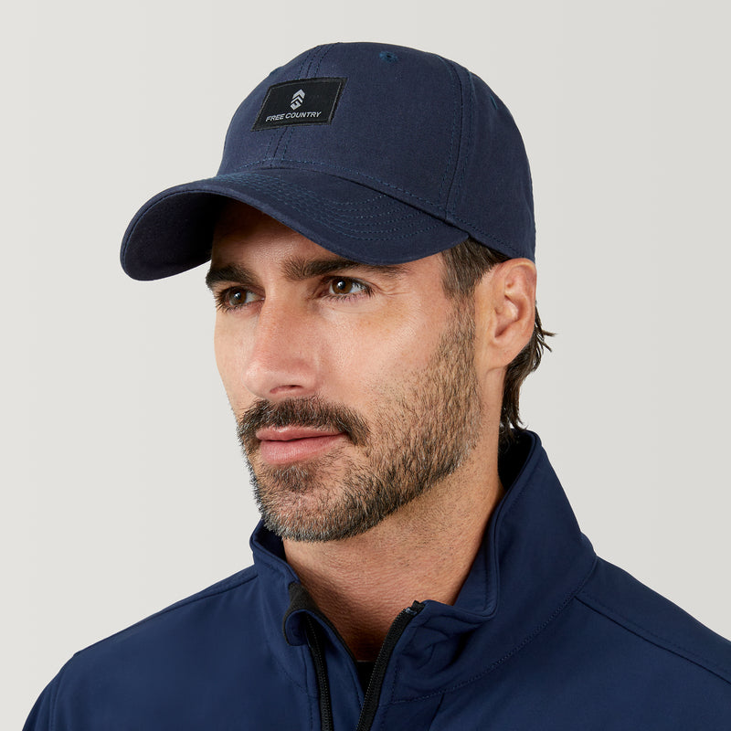 Free Country Six Panel Cotton Canvas Hat - Deep Sea 