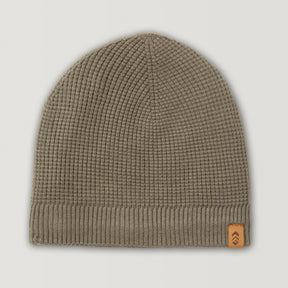 Men's Waffle Knit Beanie - Olive #color_olive
