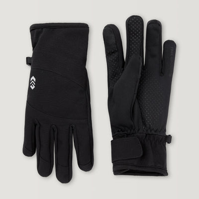 Women's Stretch Softshell Glove - Black #color_black