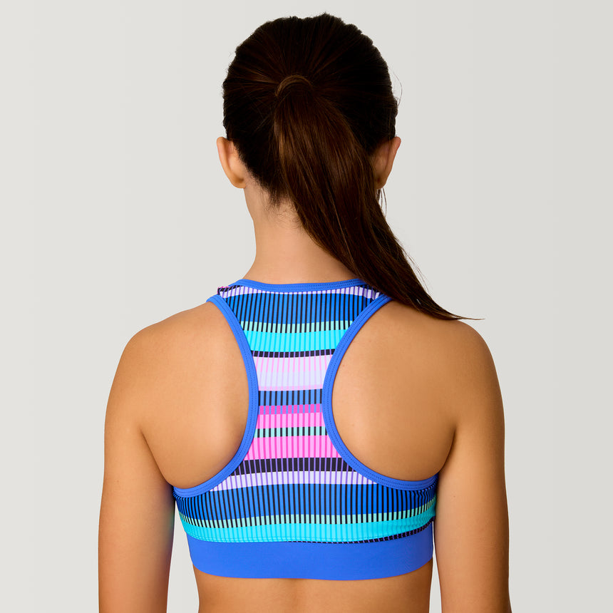 Girls' Marina Stripe Rash Guard and Bikini Swim Set