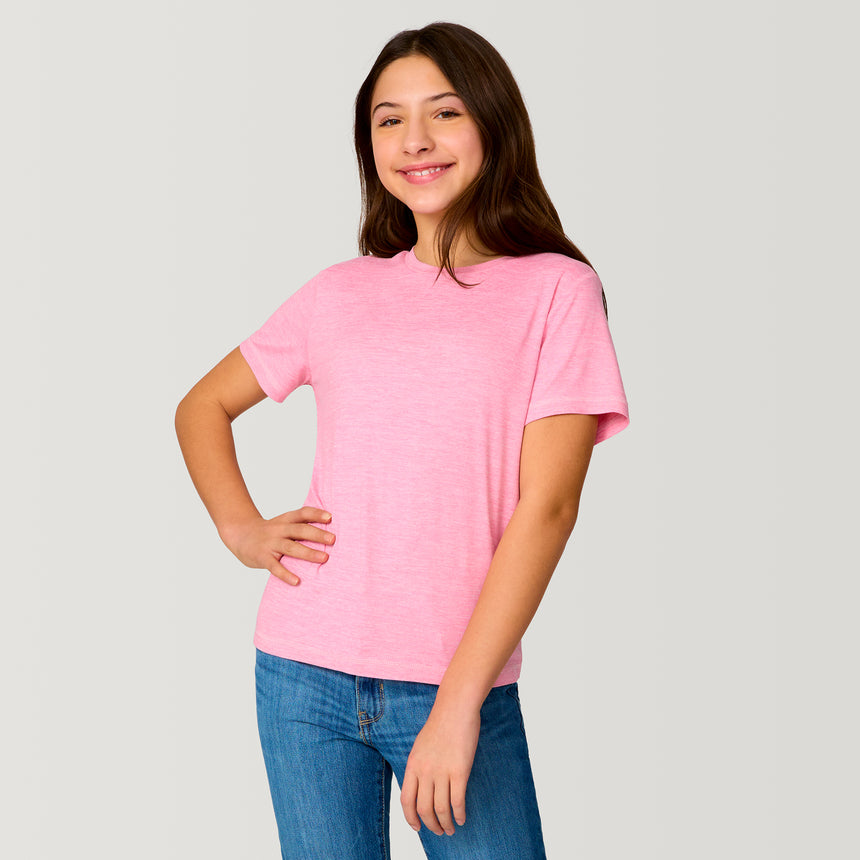 Girls' Microtech® Crew Neck Shirt