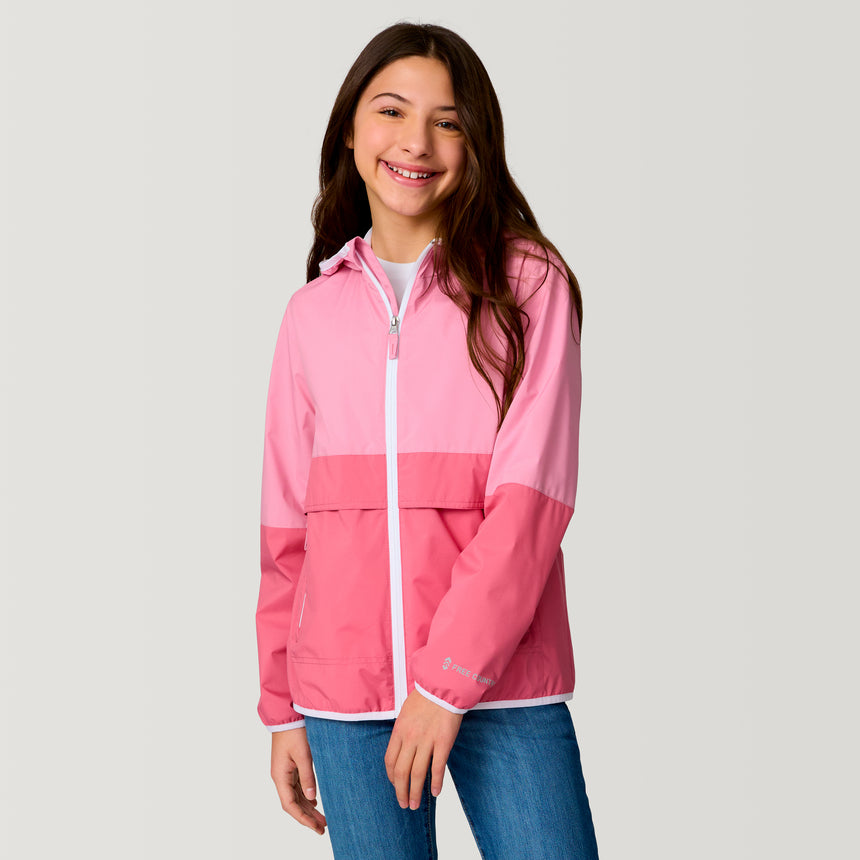 Girls' Easy Hiking Windshear Jacket