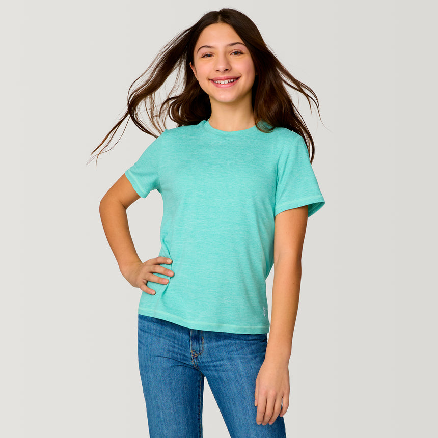 Girls' Microtech® Crew Neck Shirt