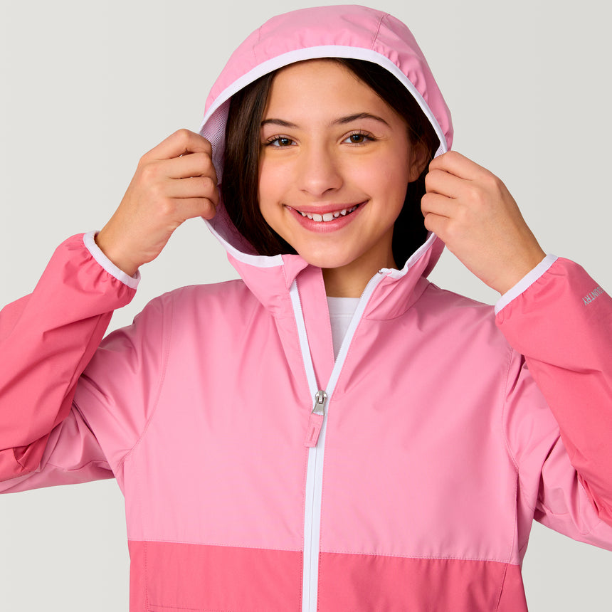 Girls' Easy Hiking Windshear Jacket