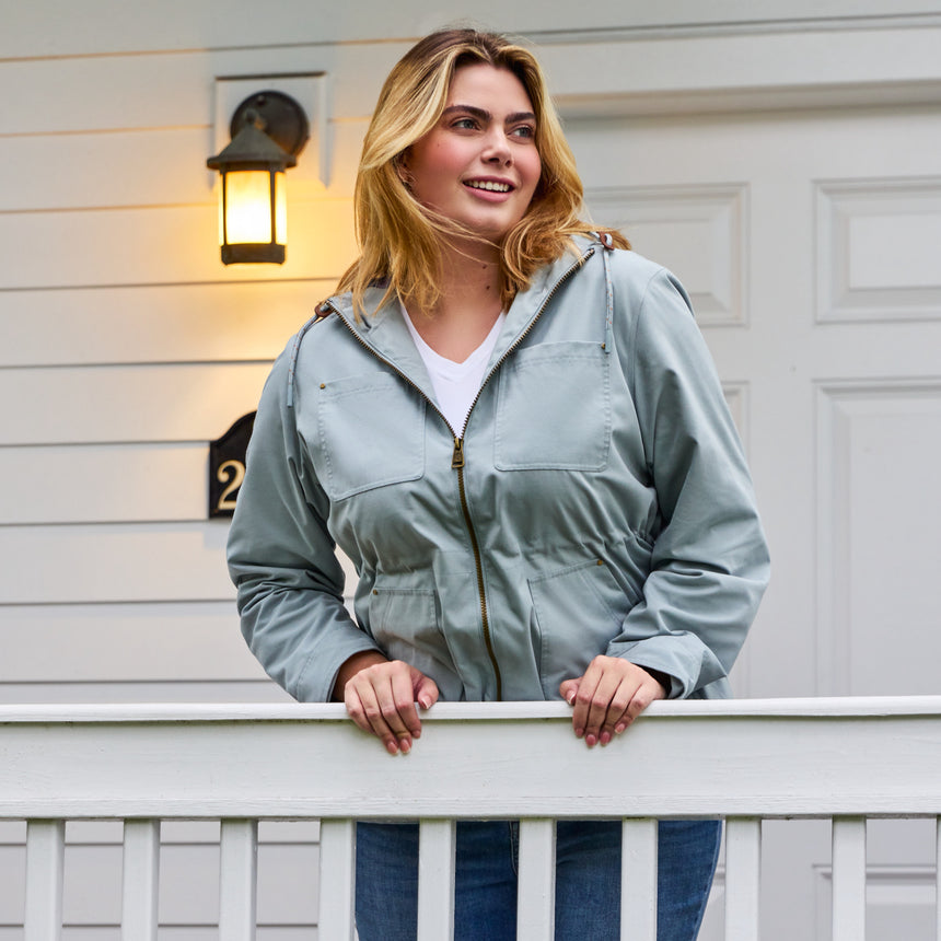 Women's Plus Size Lightweight Cascade Canvas Jacket