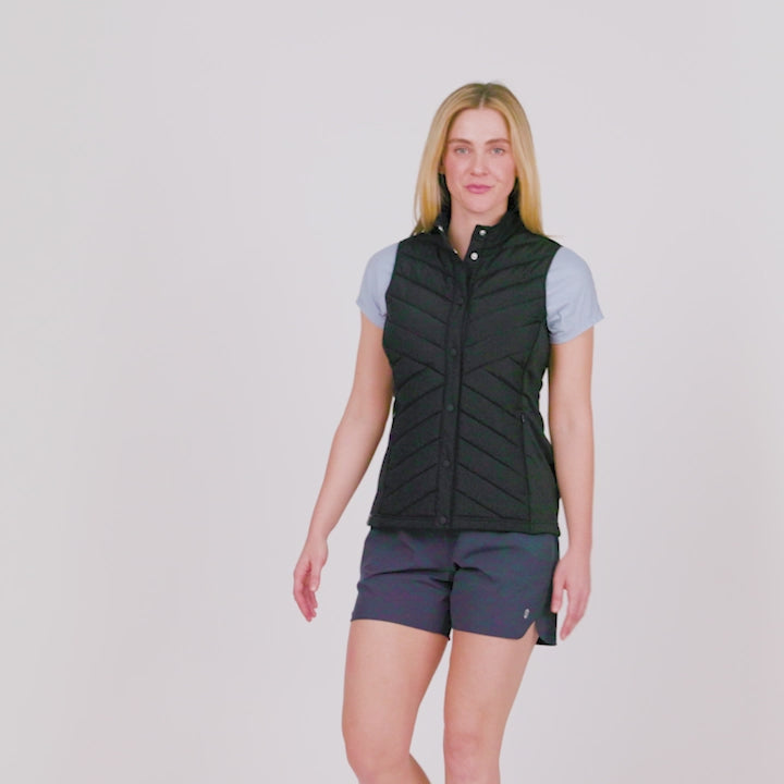 Women's Hybrid Button Front Vest