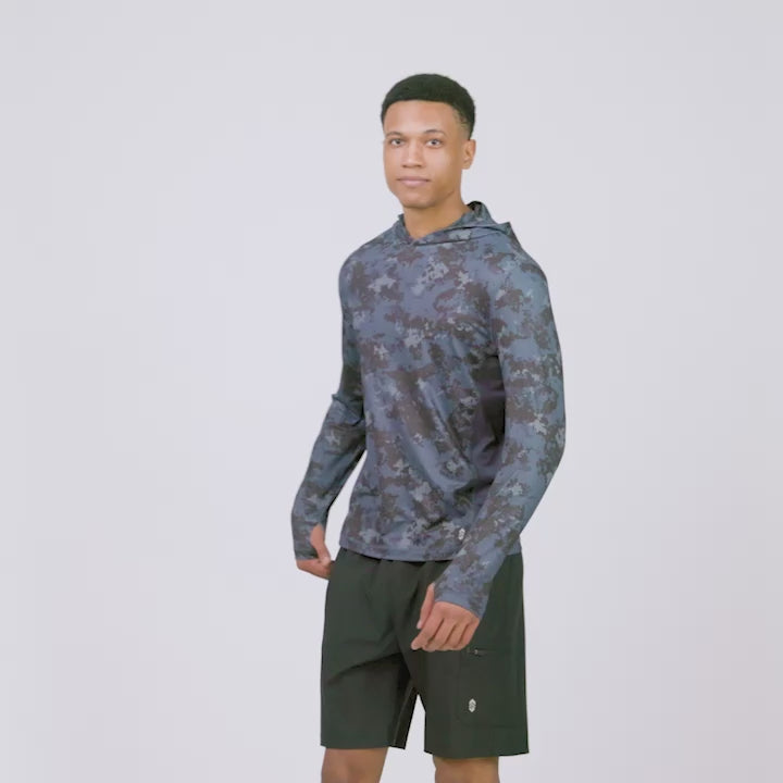 Men's SunFree UPF Printed Hoodie