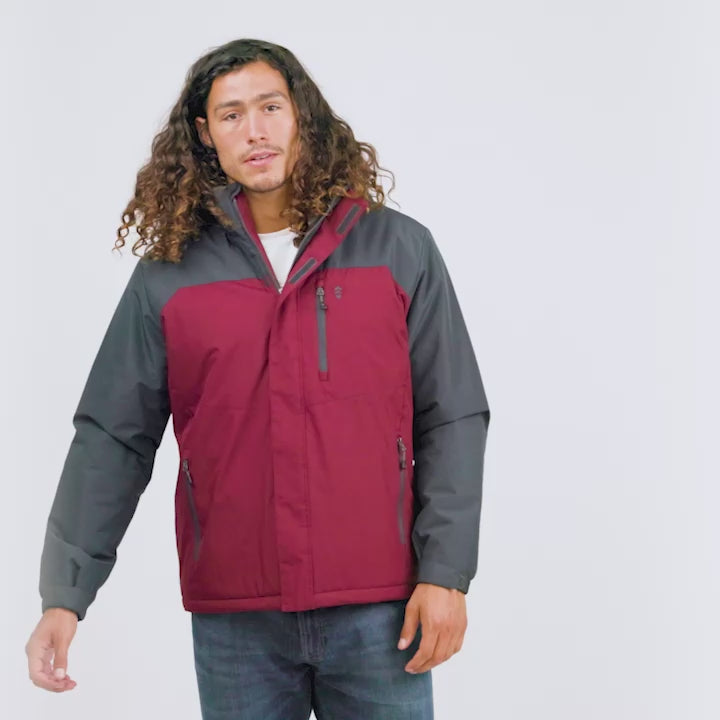 Men's Arvon Mid Weight Jacket - Wine #color_wine