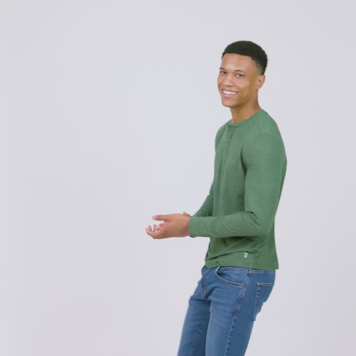 Men's Henley Long Sleeve Shirt
