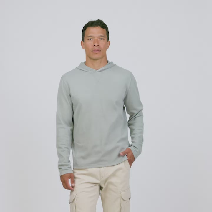 Men's Sueded Pique Microtech® Long Sleeve Hoodie