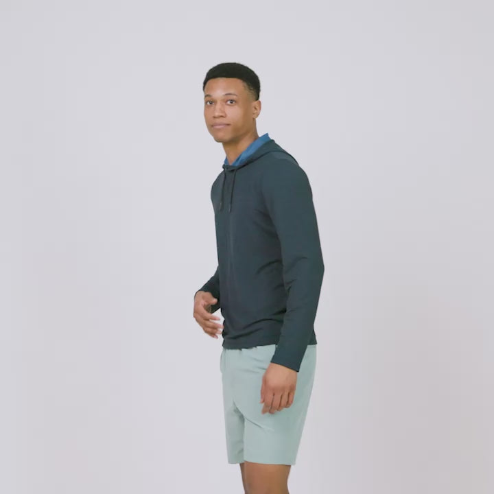 Men's Heather Terry Hoodie