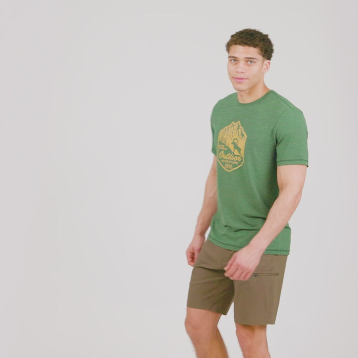 Men's Super Soft Microtech® Short Sleeve Graphic Crew Tee