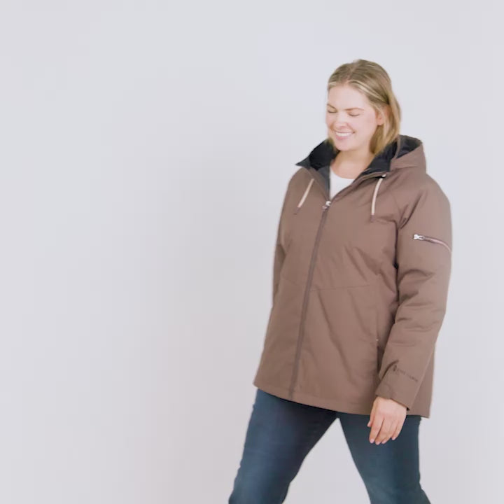 Women's Plus Size Back of Bell 3-in-1 Systems Jacket