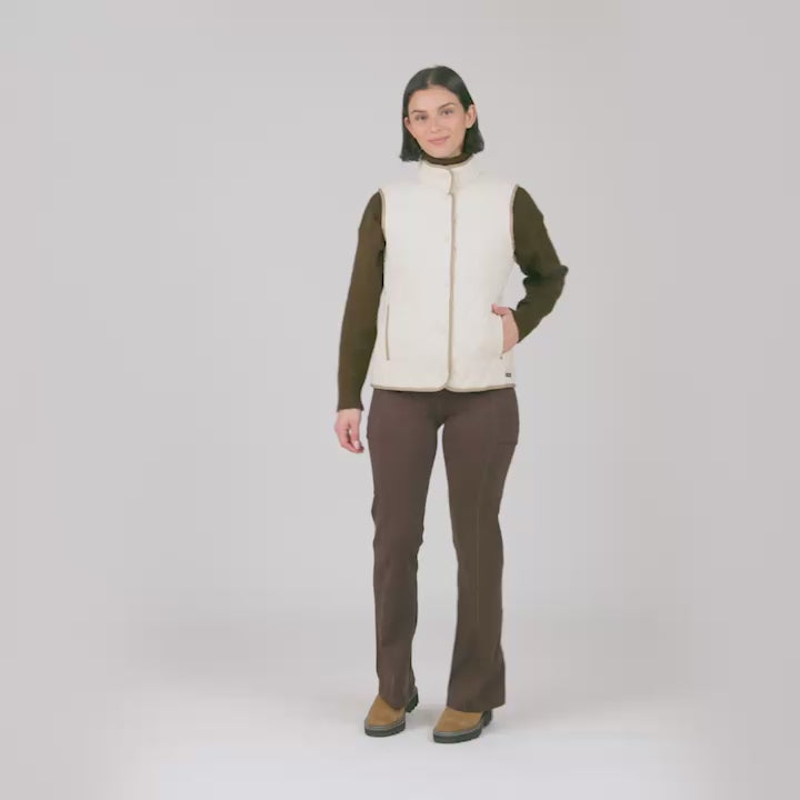 Women's Cirrus Diamond Quilted Button Down Vest