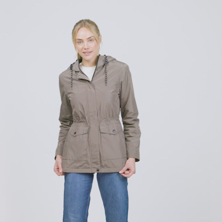 Women's Rain Away Lined Anorak Rain Jacket
