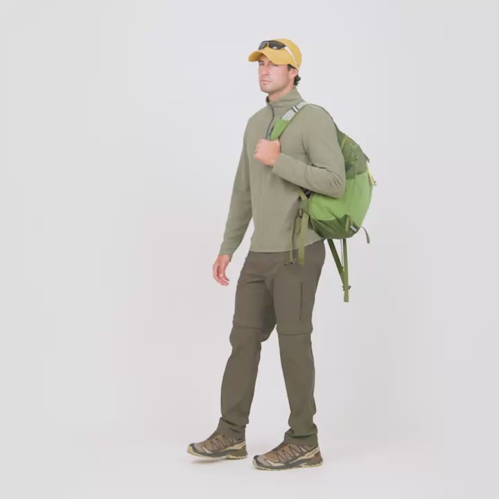 Men's Altitude Quilt 1/2 Zip Mock Neck Shirt