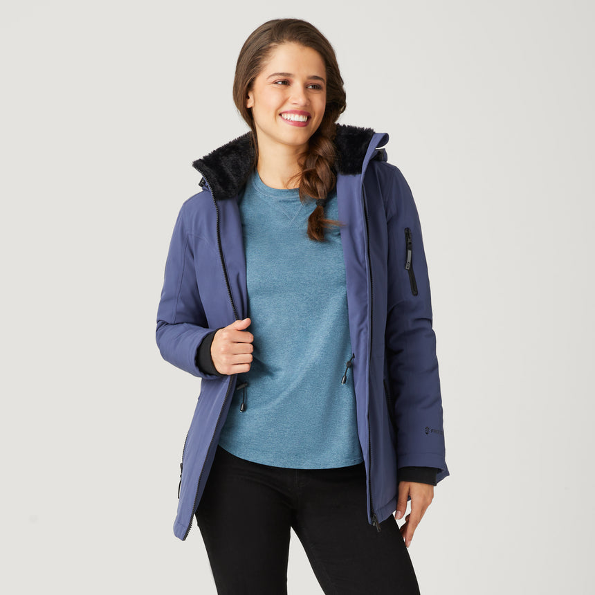 Women's Thermo Super Softshell® Long Jacket - Blue Moon - S #color_blue-moon