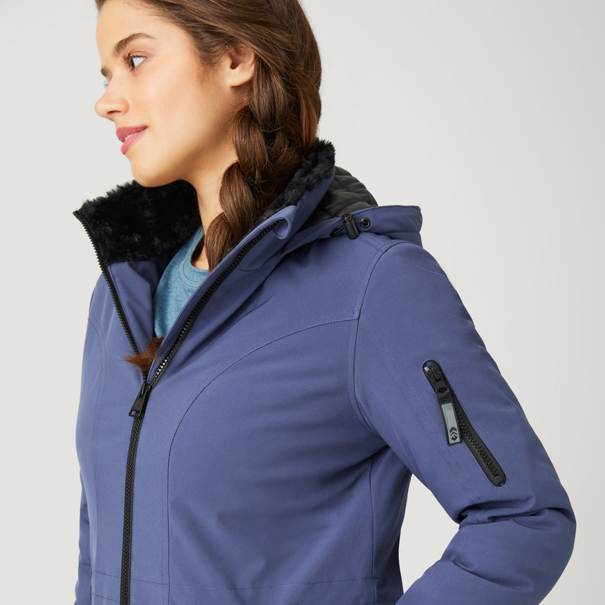 Women's Thermo Super Softshell® Long Jacket - Blue Moon - S #color_blue-moon