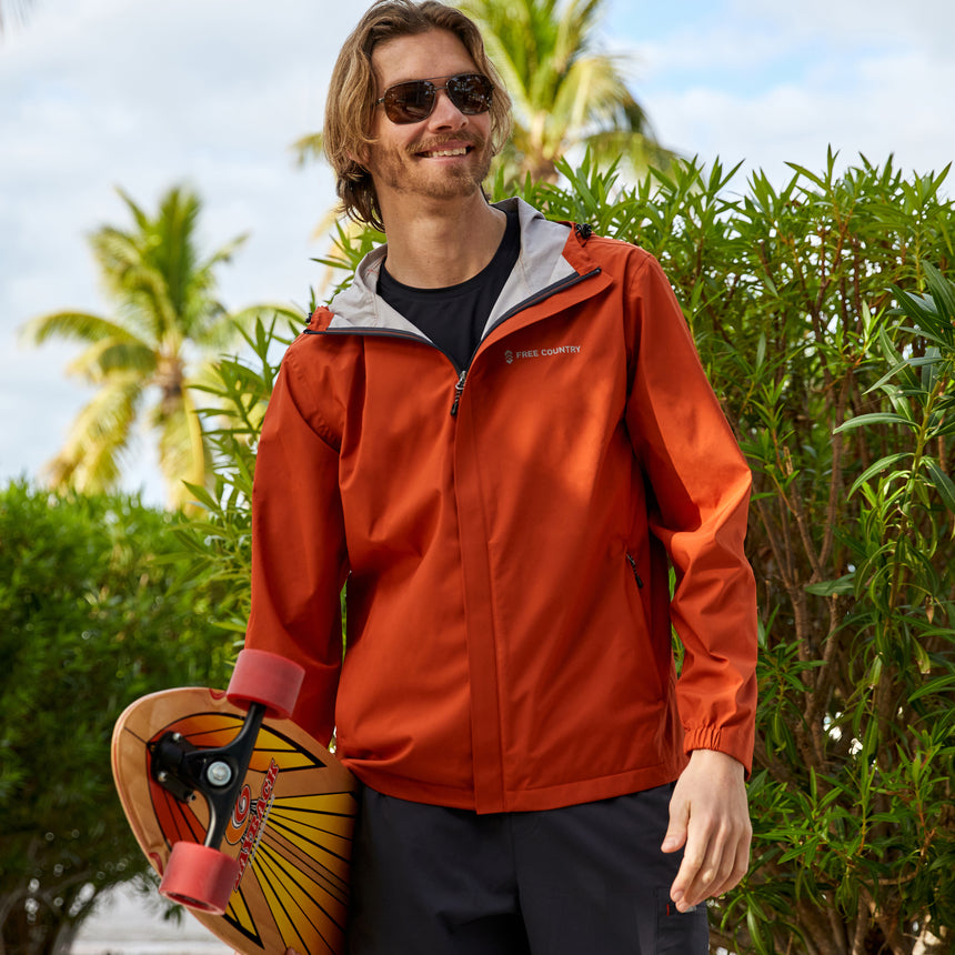 Men's Hydro Lite Spectator Waterproof Jacket - Harris Orange - M #color_harris-orange