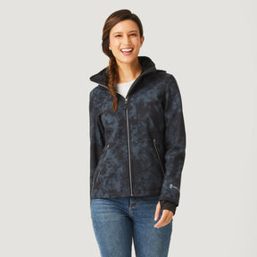 Free Country Women's Freeform II Super Softshell® Jacket - Black Tie Dye - S#color_black-tie-dye