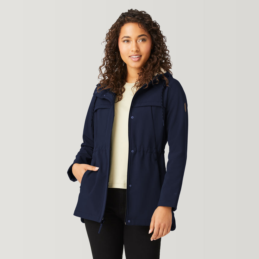 Women's Long Super Softshell® Jacket - Urban Navy - S #color_urban-navy