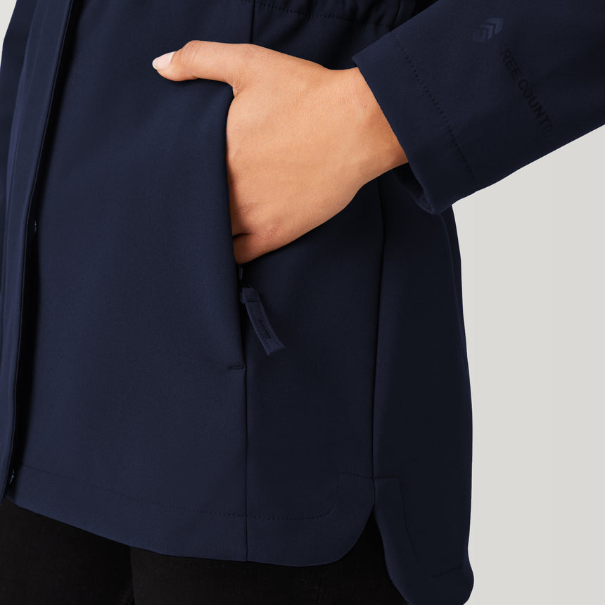 Women's Long Super Softshell® Jacket - Urban Navy - S #color_urban-navy