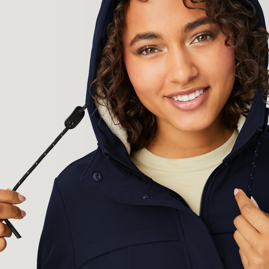 Women's Long Super Softshell® Jacket - Urban Navy - S #color_urban-navy