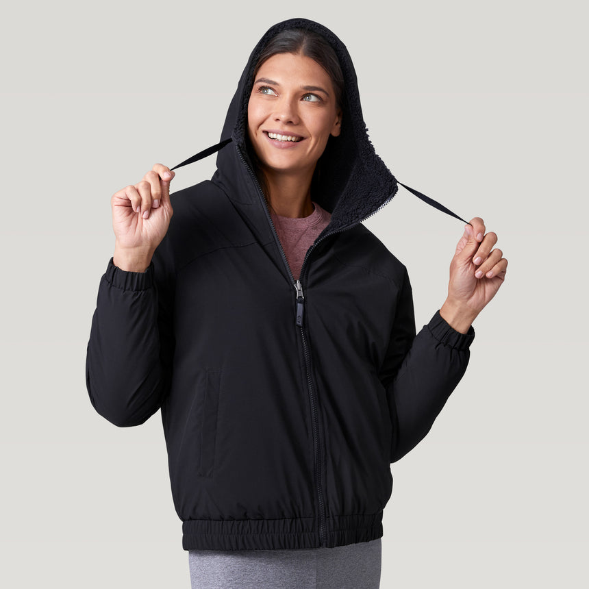 Women's Sierra Butter Pile® Reversible Jacket - Black - S #color_black