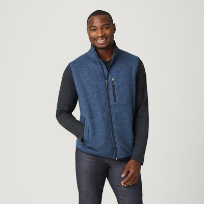 Men's Keen Sweater Fleeece Vest - Cool Blue - M #color_cool-blue