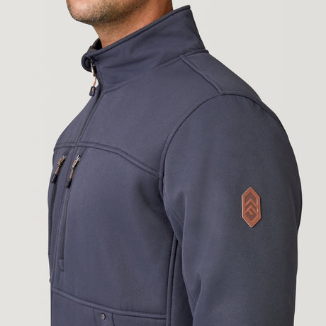 Men's Craftsman Burly Canvas Softshell Jacket - Charcoal - M #color_charcoal