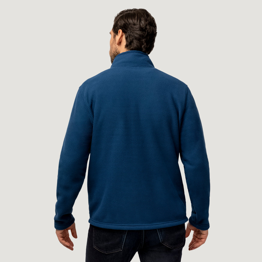 Men's Dire Wolf II Grid Fleece Jacket - Cool Blue - M #color_cool-blue
