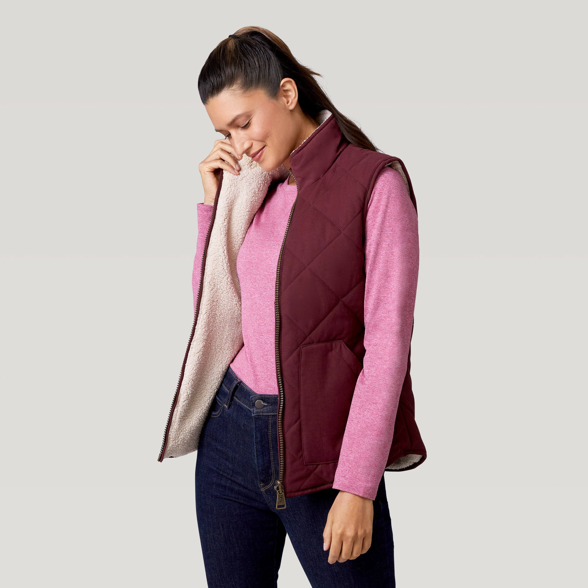 Women's Cascade Canvas Reversible Vest – Free Country