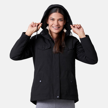 Women's Cascade Canvas 3-in-1 Systems Jacket - Black - S #color_black