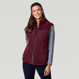 Women's Lansby Stratus Lite Reversible Vest - Dark Cherry - S #color_dark-cherry