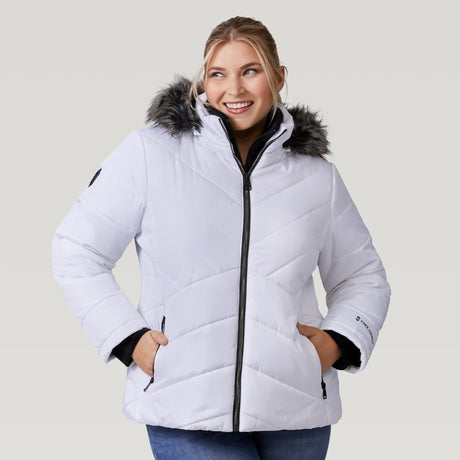 Women's Plus Size Brisk II Parka Jacket - White - 1X #color_white