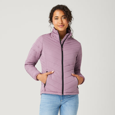 Women's FreeCycle® Lansby Packable Puffer Jacket - Plum - S #color_plum