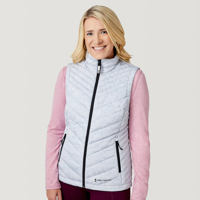 Women's FreeCycle® Lansby Packable Puffer Vest - Silver Chip - S #color_silver-chip