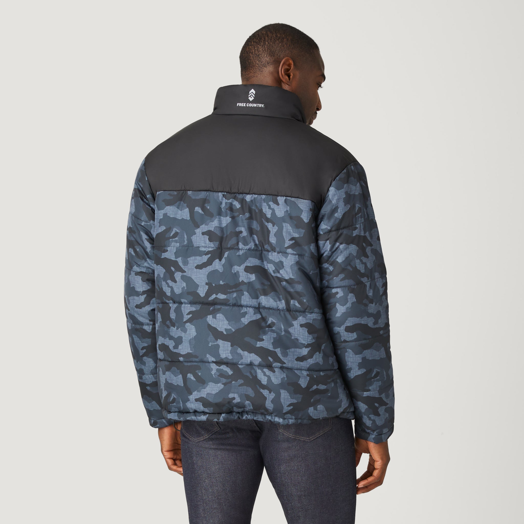 free country men's down jacket